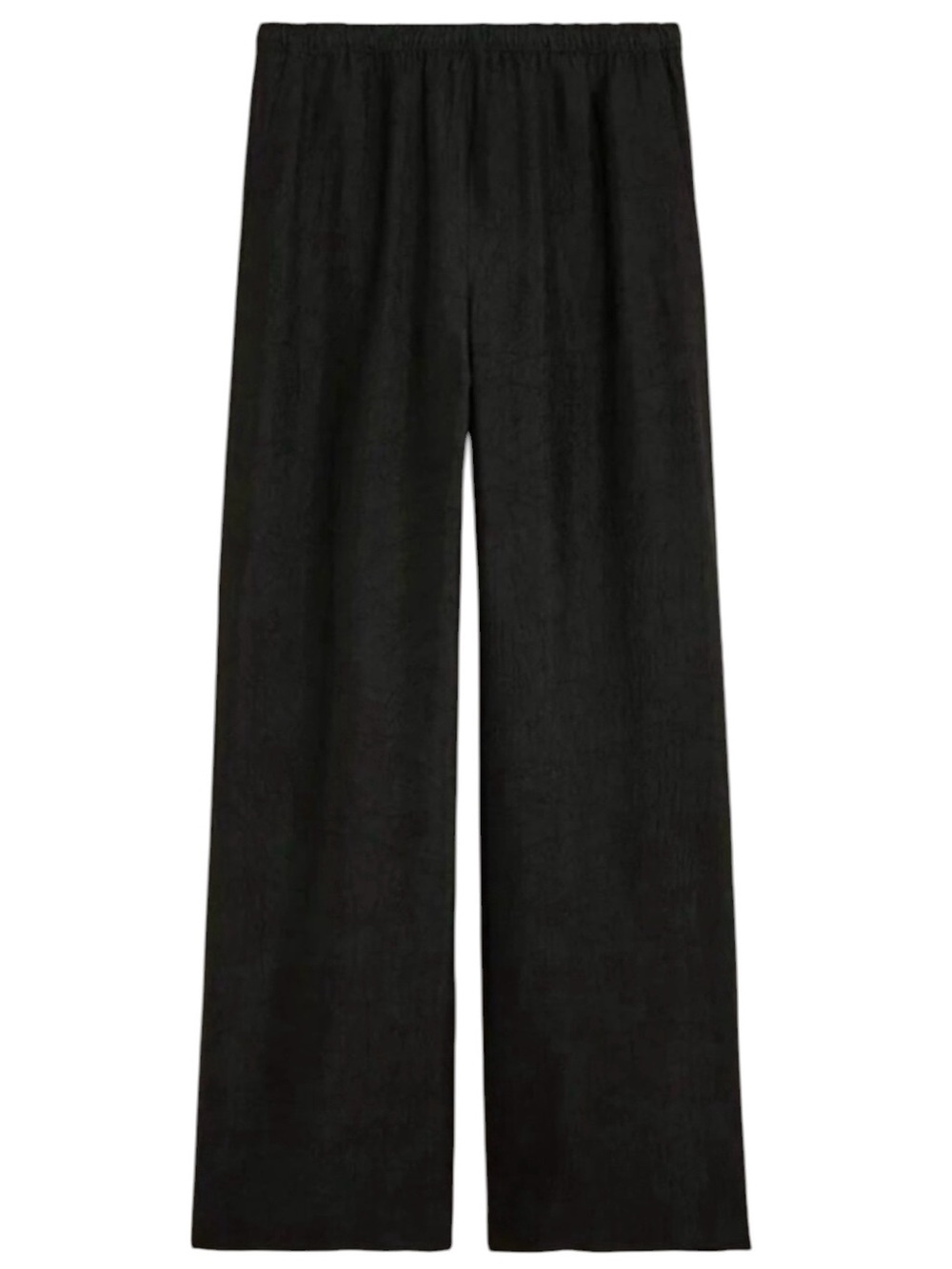 J. Crew Black Stratus Pant in Textured Satin Size Large
